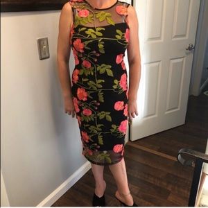 Floral Calvin Klein midi dress